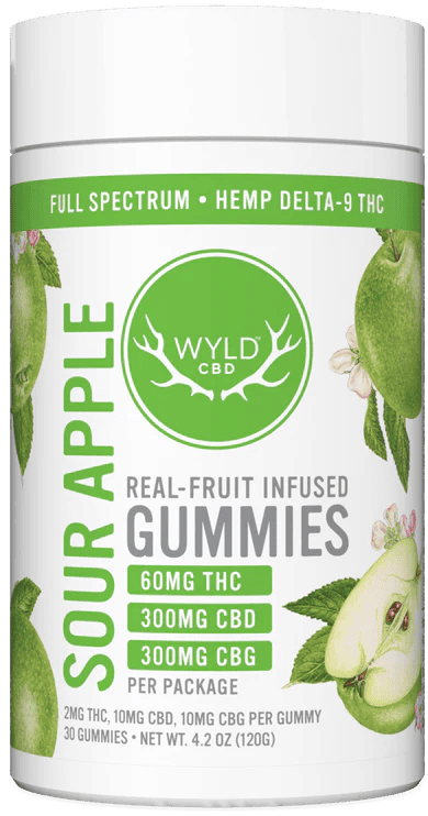 Wyld Sour Apple THC Gummies